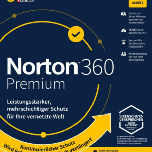 Bürosoftware – Ihr Schlüssel zur Produktivitätssteigerung perfekt im Arbeitsalltag 4 Norton 360 Premium inkl. 75GB MD