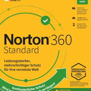 Sicherheitssoftware - Effektiv und wirkungsvoll 2 Norton 360 Standard inkl. 10GB MD